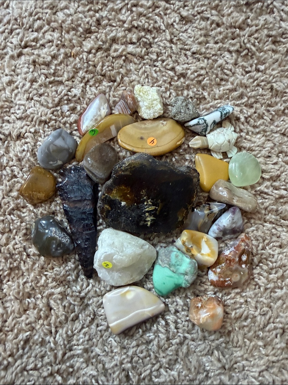 Tumbled Mixed Gemstone Accent CRYSTAL SET F